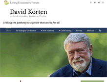 Tablet Screenshot of davidkorten.org